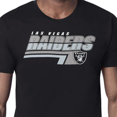 Las Vegas Raiders Starter Logo Push Graphic T-Shirt - Black - NFL