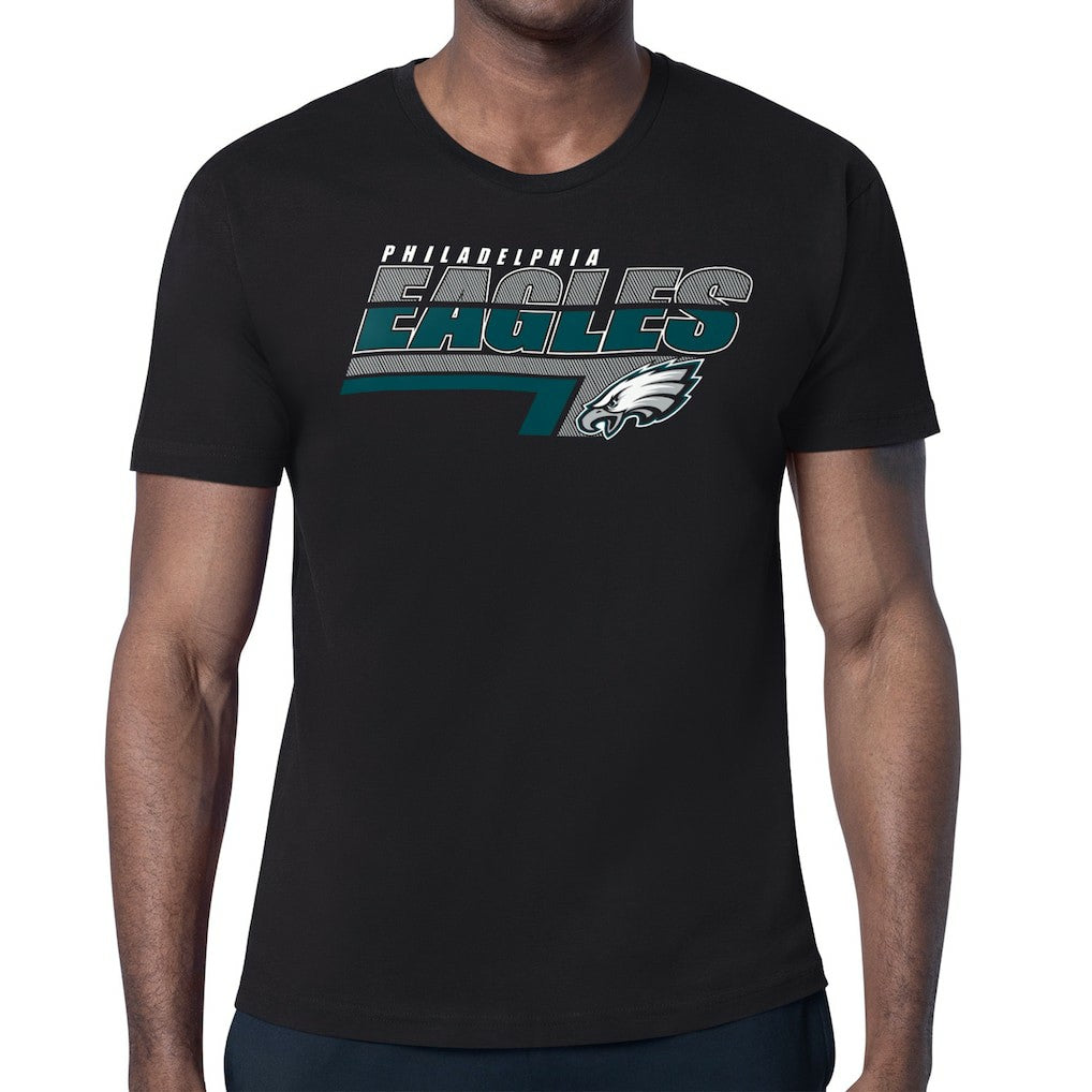 Philadelphia Eagles Starter Logo Push Graphic T-Shirt - Black - NFL