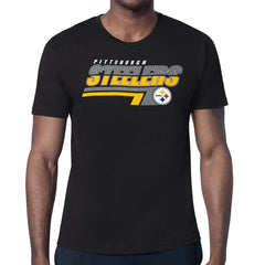 Pittsburgh Steelers Starter Logo Push Graphic T-Shirt - Black - NFL