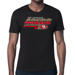 San Francisco 49ers Starter Logo Push Graphic T-Shirt - Black - NFL