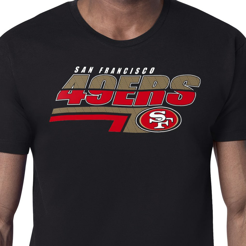 San Francisco 49ers Starter Logo Push Graphic T-Shirt - Black - NFL