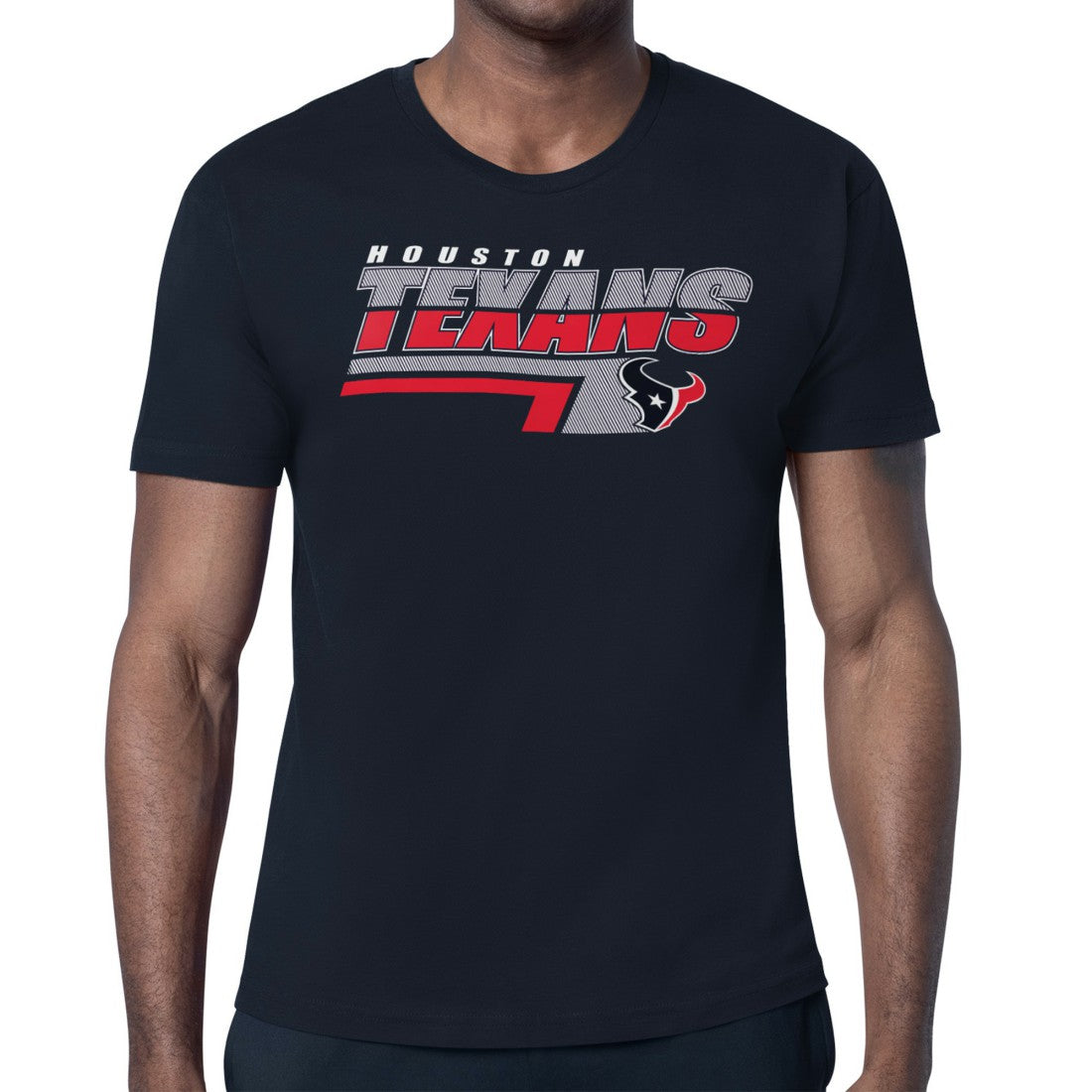 Houston Texans Starter Logo Push Graphic T-Shirt - Navy - NFL