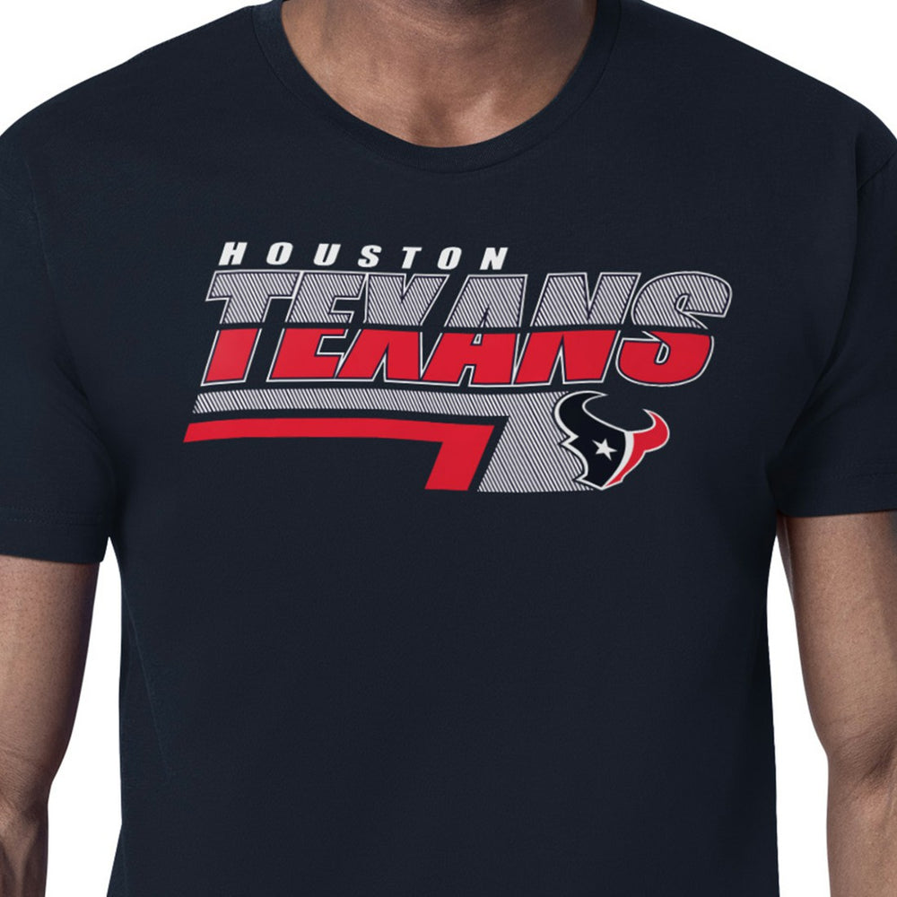 Houston Texans Starter Logo Push Graphic T-Shirt - Navy - NFL
