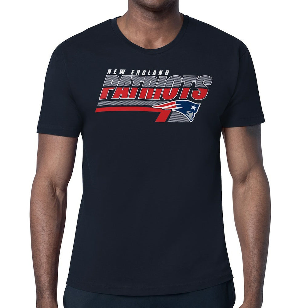 New England Patriots Starter Logo Push Graphic T-Shirt - Navy - NFL