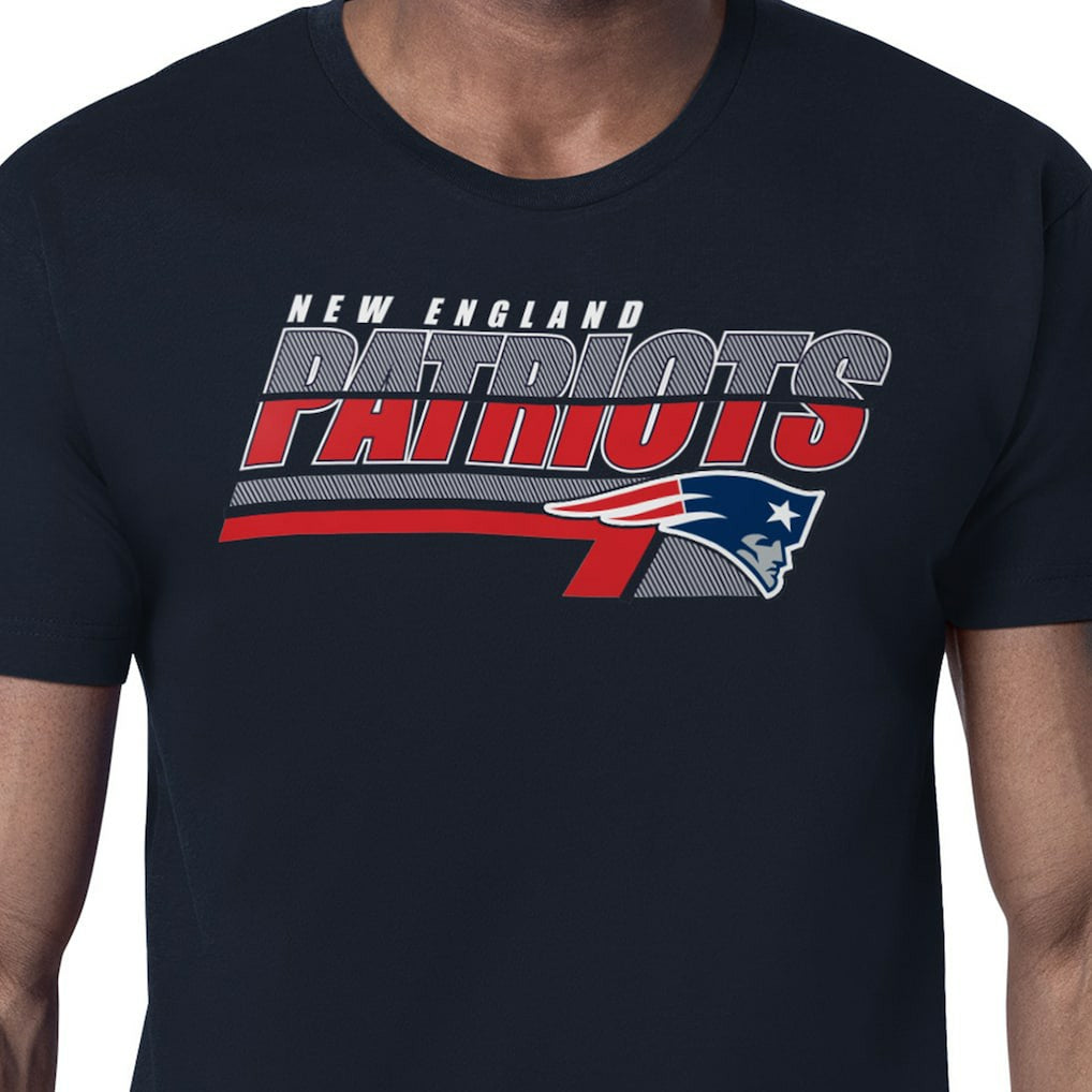 New England Patriots Starter Logo Push Graphic T-Shirt - Navy - NFL