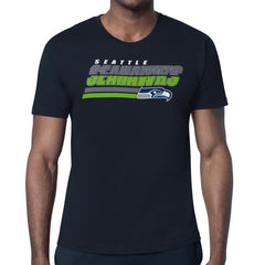 Seattle Seahawks Starter Logo Push Graphic T-Shirt - College Navy - NFL
