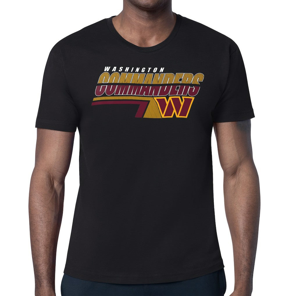 Washington Commanders Starter Logo Push Graphic T-Shirt - Black - NFL