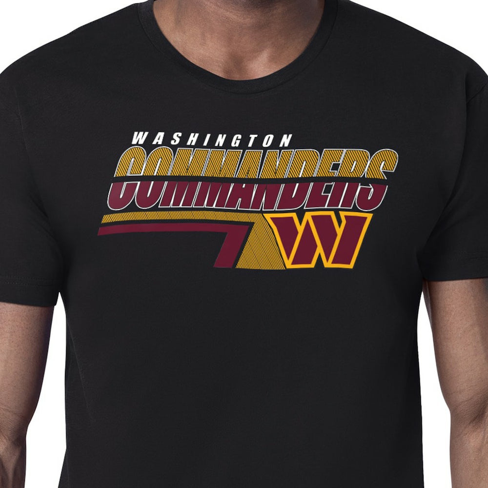 Washington Commanders Starter Logo Push Graphic T-Shirt - Black - NFL