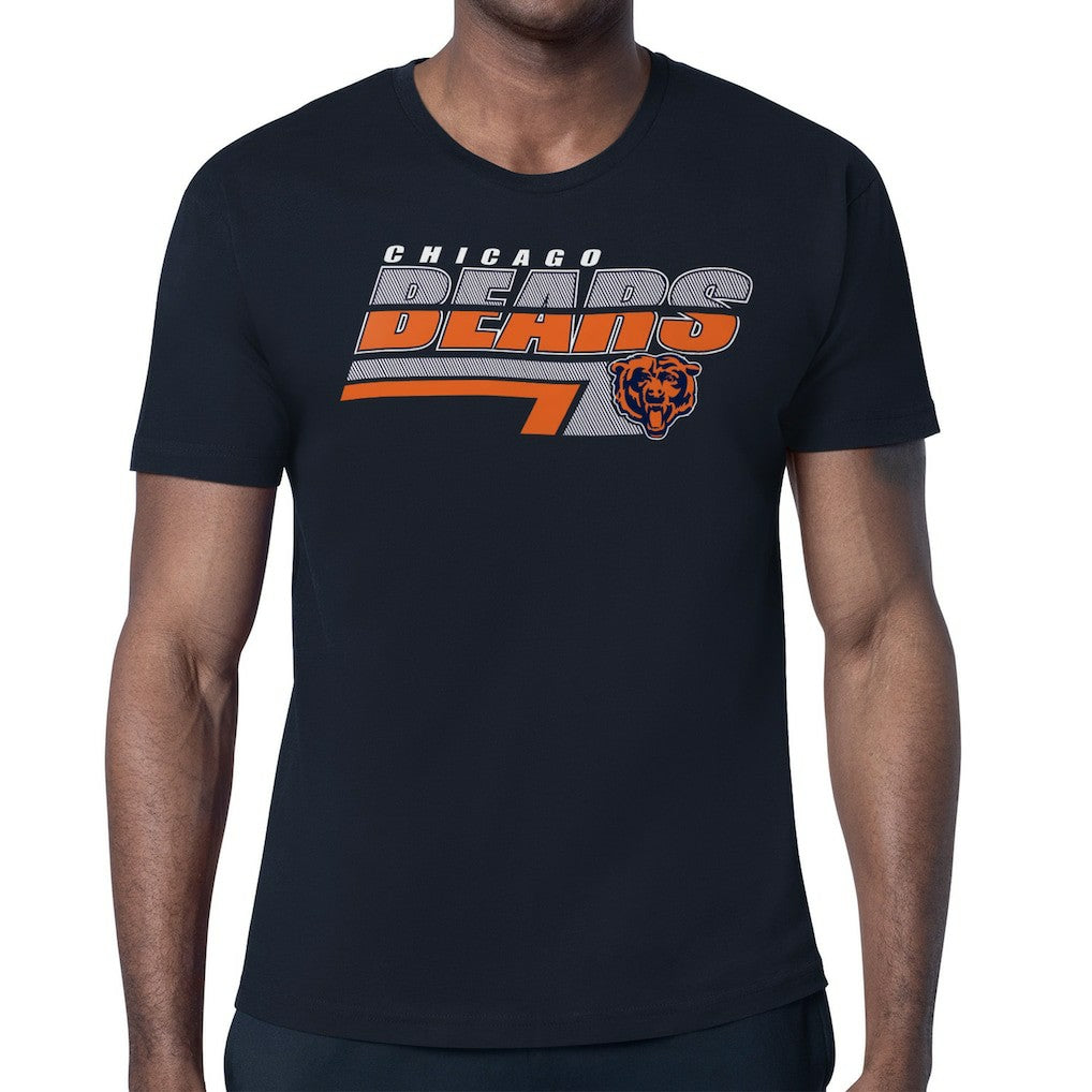 Chicago Bears Starter Logo Push Graphic T-Shirt - Navy - NFL