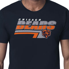Chicago Bears Starter Logo Push Graphic T-Shirt - Navy - NFL