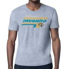 Jacksonville Jaguars Starter Logo Push Graphic T-Shirt - Heather Gray - NFL