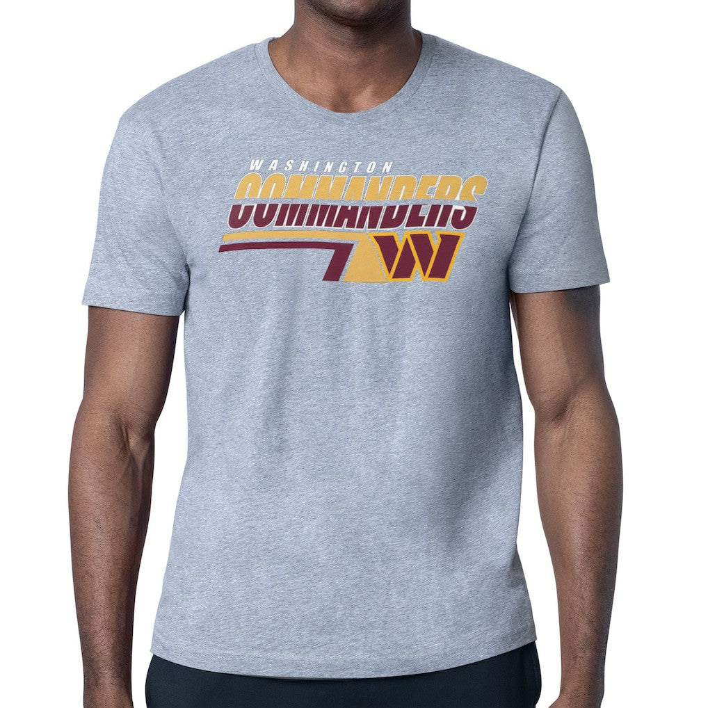 Washington Commanders Starter Logo Push Graphic T-Shirt - Heather Gray - NFL