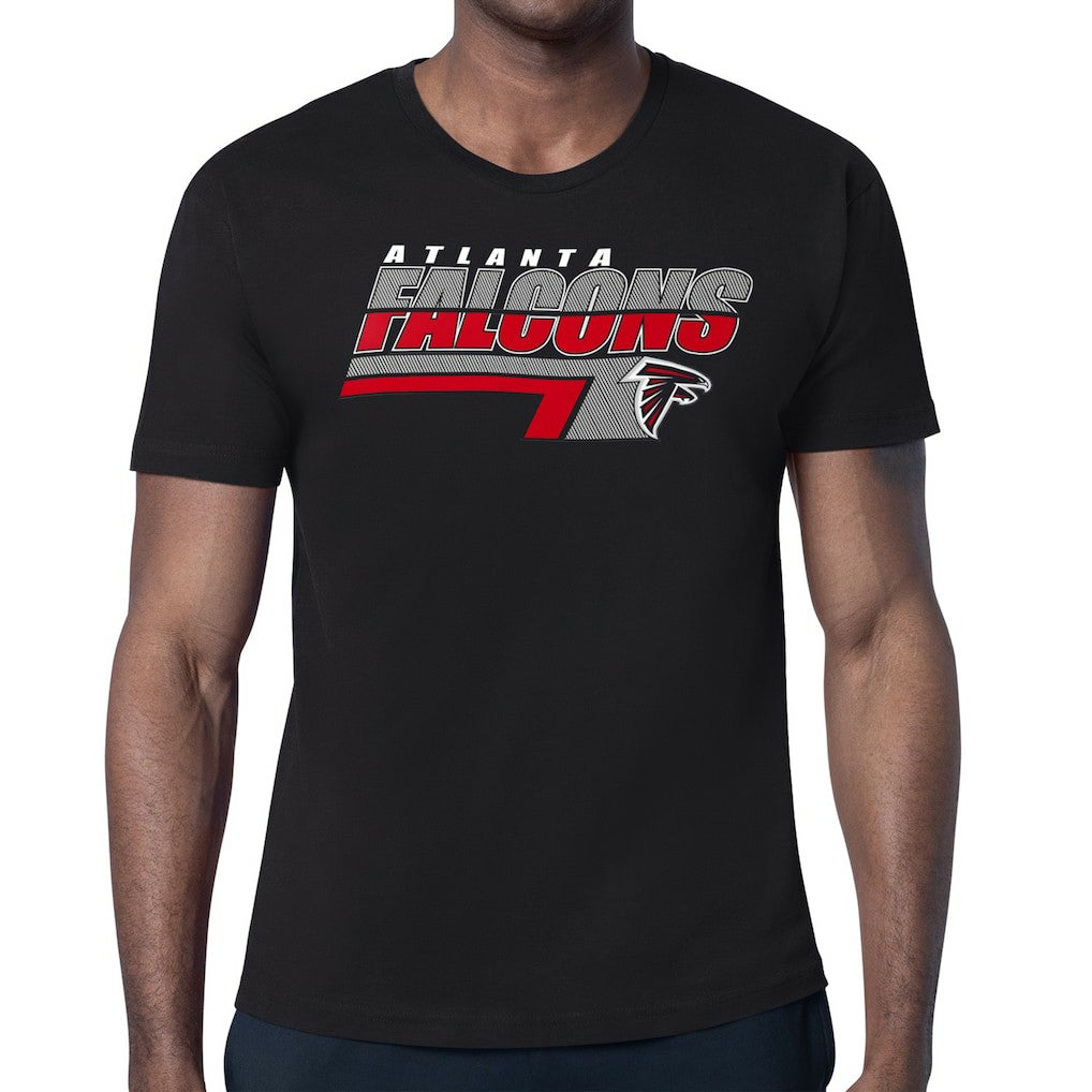 Atlanta Falcons Starter Logo Push Graphic T-Shirt - Black - NFL
