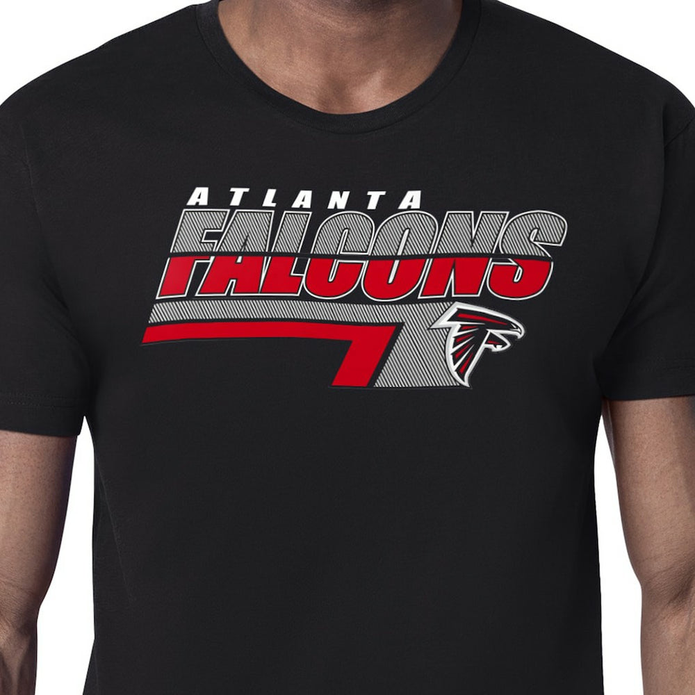 Atlanta Falcons Starter Logo Push Graphic T-Shirt - Black - NFL