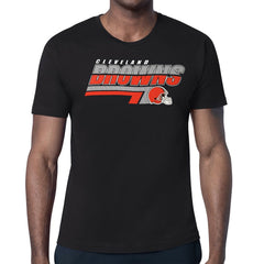 Cleveland Browns Starter Logo Push Graphic T-Shirt - Black - NFL