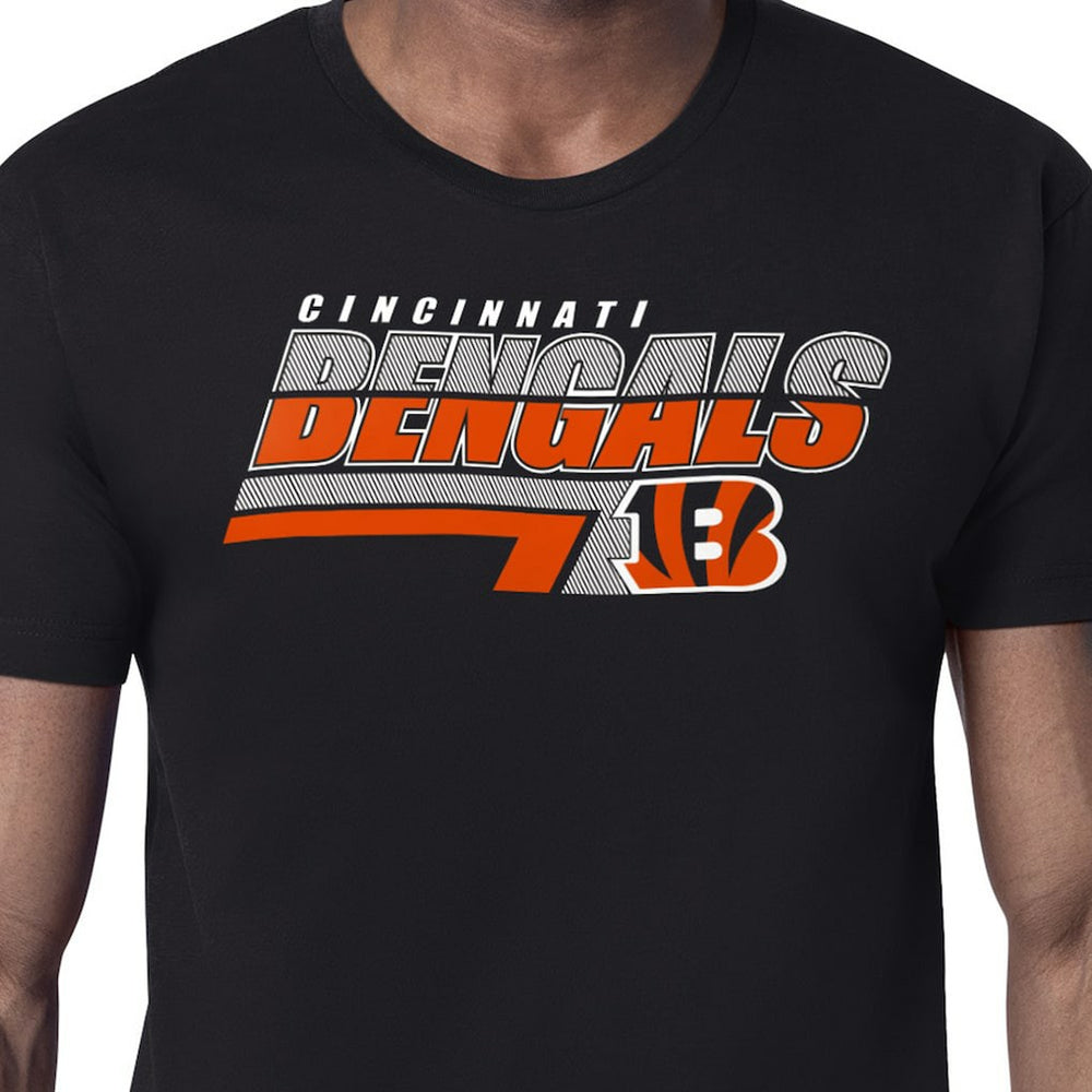 Cincinnati Bengals Starter Logo Push Graphic T-Shirt - Black - NFL