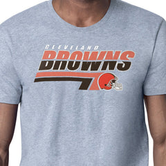 Cleveland Browns Starter Logo Push Graphic T-Shirt - Heather Gray - NFL