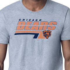 Chicago Bears Starter Logo Push Graphic T-Shirt - Heather Gray - NFL