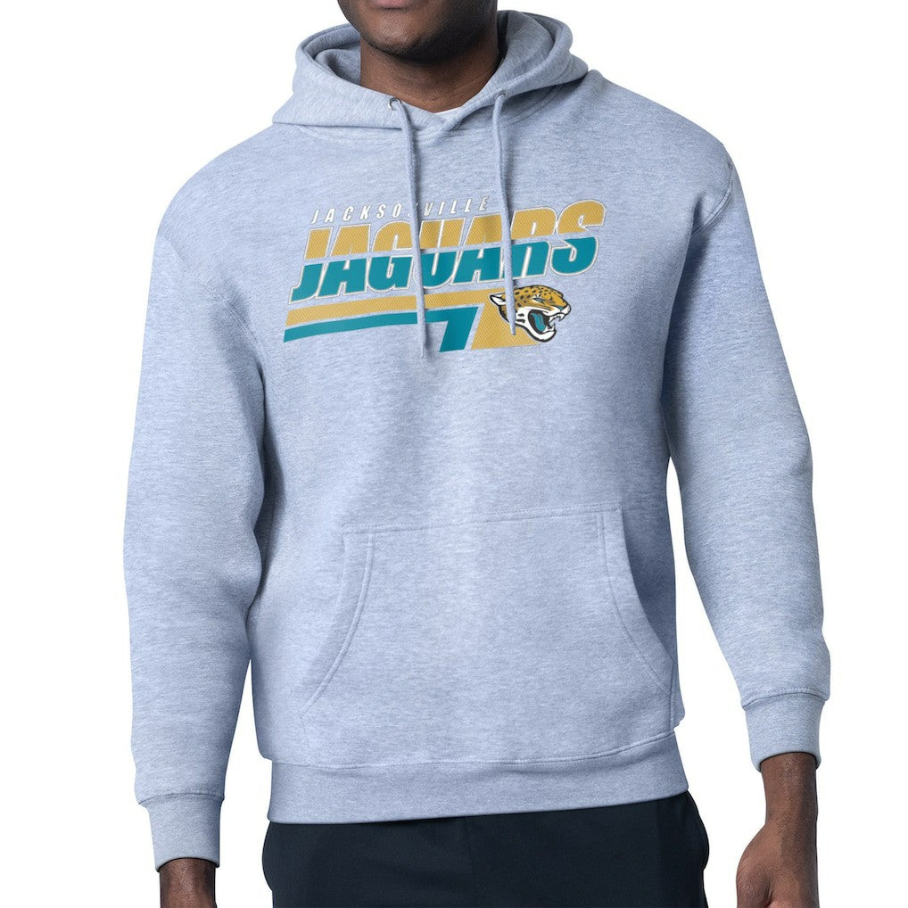 Jacksonville Jaguars Starter Logo Push Graphic Hoodie - Heather Gray - NFL