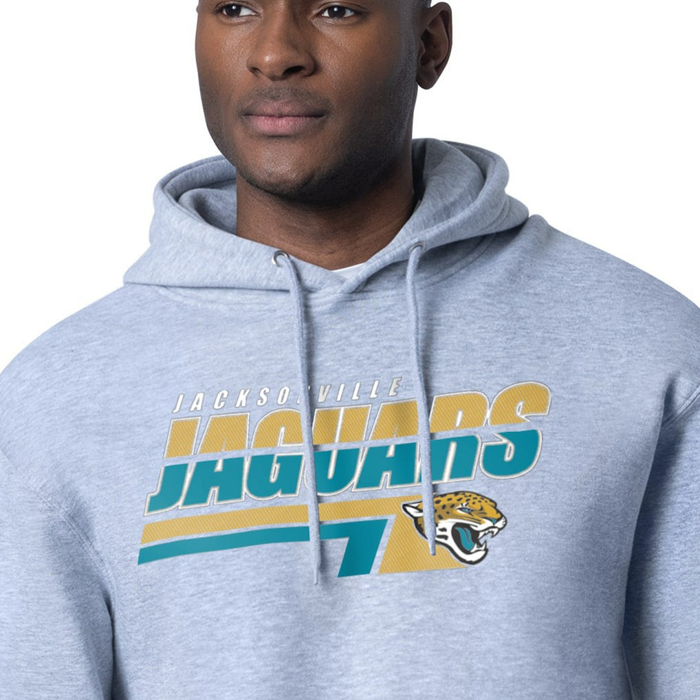 Jacksonville Jaguars Starter Logo Push Graphic Hoodie - Heather Gray - NFL