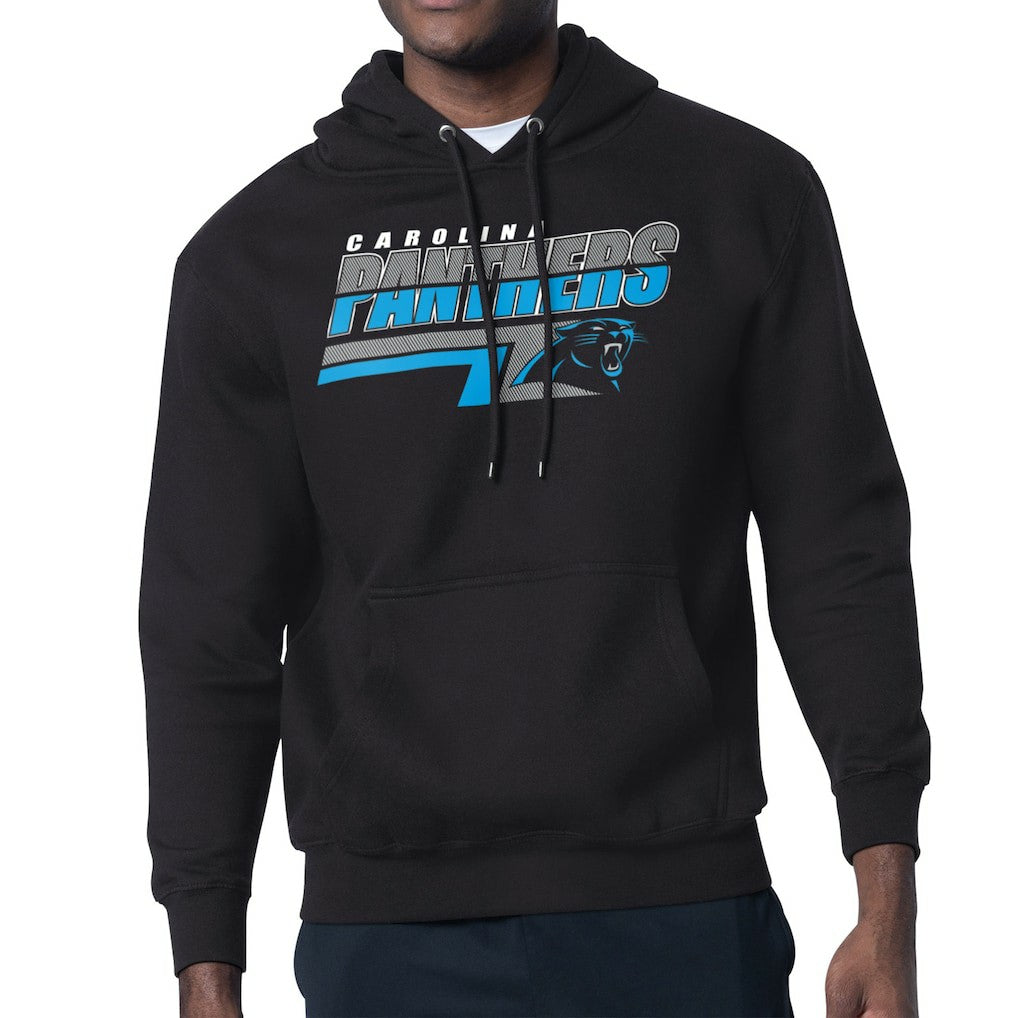 Carolina Panthers Starter Logo Push Graphic Hoodie - Black - NFL