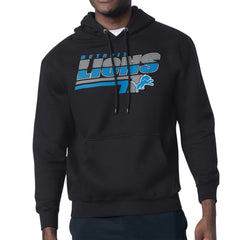 Detroit Lions Starter Logo Push Graphic Hoodie - Black - NFL