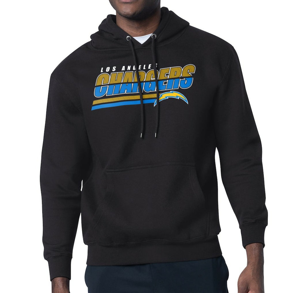 Los Angeles Chargers Starter Logo Push Graphic Hoodie - Black - NFL