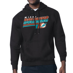 Miami Dolphins Starter Logo Push Graphic Hoodie - Black - NFL
