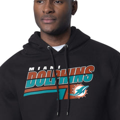 Miami Dolphins Starter Logo Push Graphic Hoodie - Black - NFL