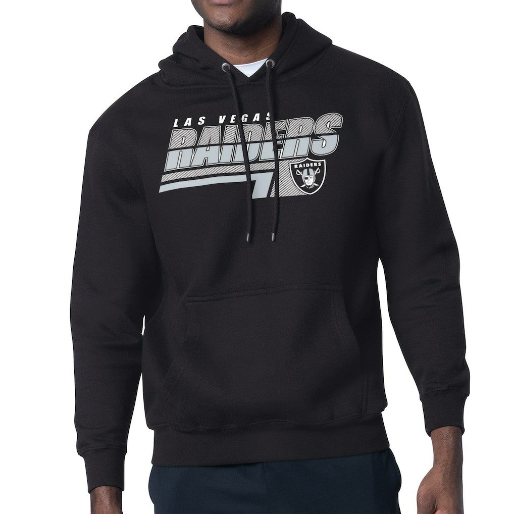 Las Vegas Raiders Starter Logo Push Graphic Hoodie - Black - NFL