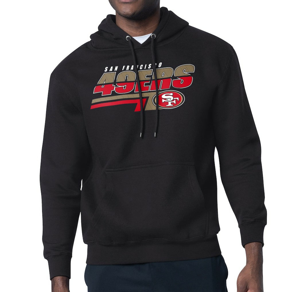 San Francisco 49ers Starter Logo Push Graphic Hoodie - Black - NFL