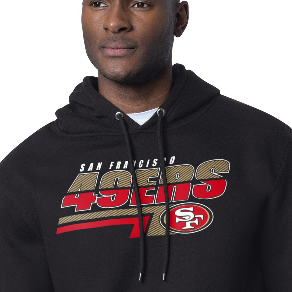 San Francisco 49ers Starter Logo Push Graphic Hoodie - Black - NFL