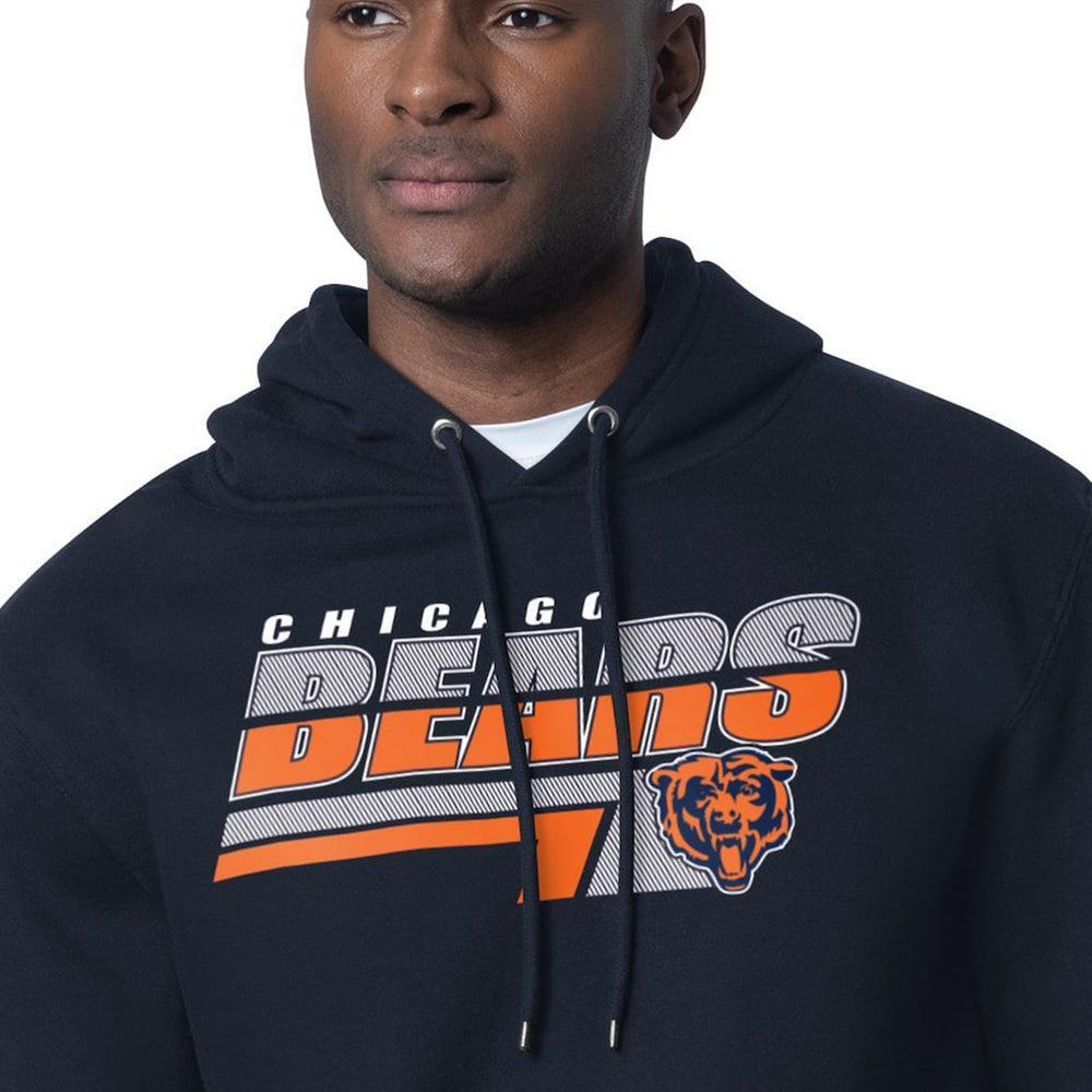 Chicago Bears Starter Logo Push Graphic Hoodie - Navy - NFL