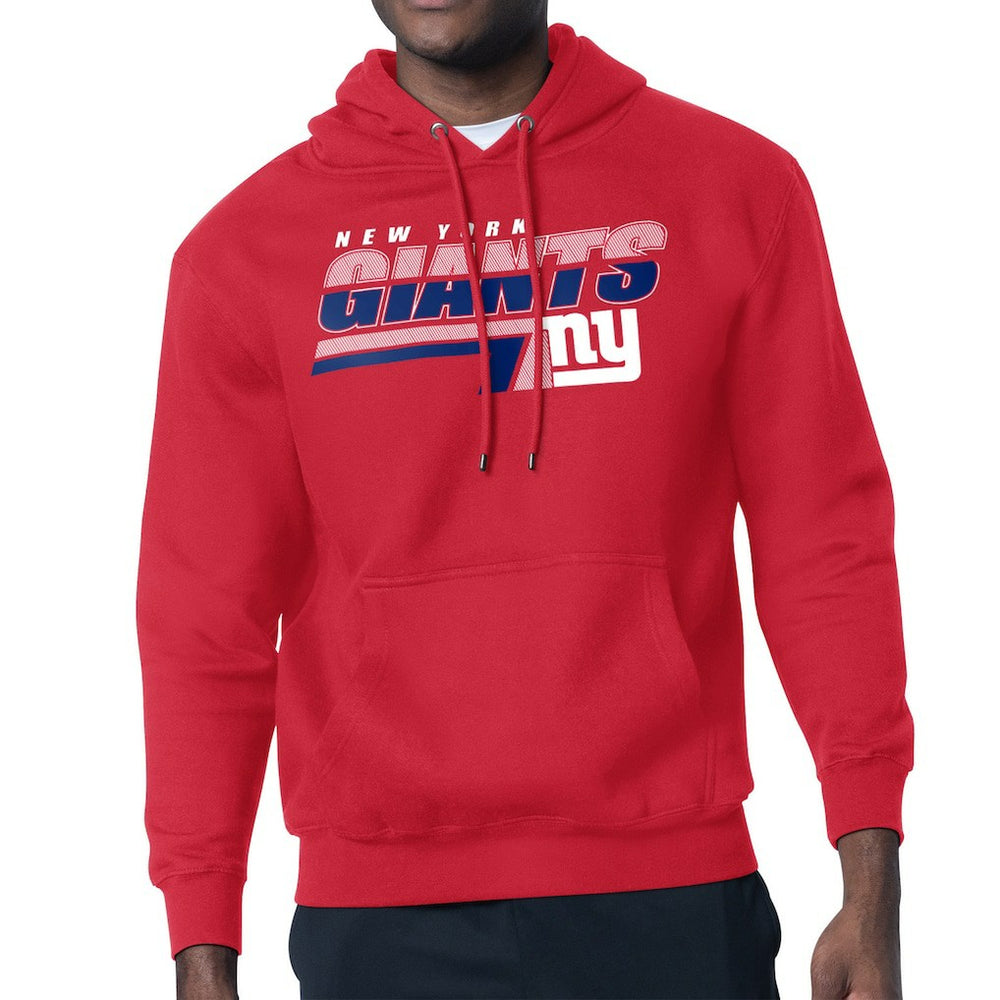 New York Giants Starter Logo Push Graphic Hoodie - Red - NFL