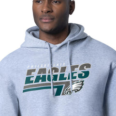 Philadelphia Eagles Starter Logo Push Graphic Hoodie - Heather Gray - NFL