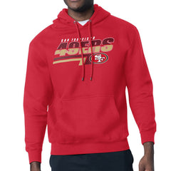San Francisco 49ers Starter Logo Push Graphic Hoodie - Scarlet - NFL