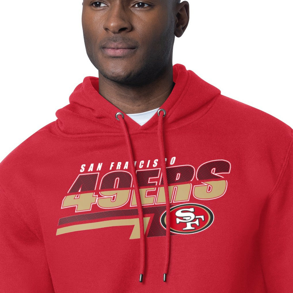 San Francisco 49ers Starter Logo Push Graphic Hoodie - Scarlet - NFL