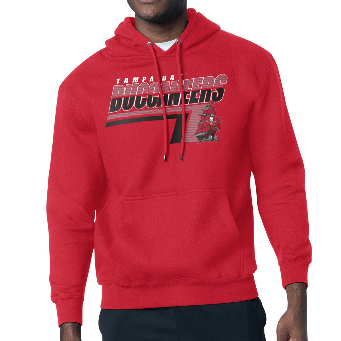 Tampa Bay Buccaneers Starter Logo Push Graphic Hoodie - Red - NFL