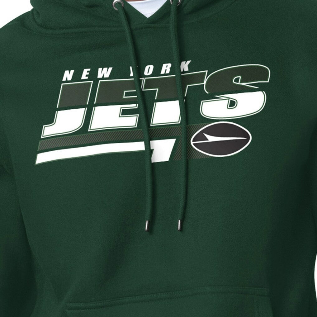 New York Jets Starter Logo Push Graphic Hoodie - Green - NFL
