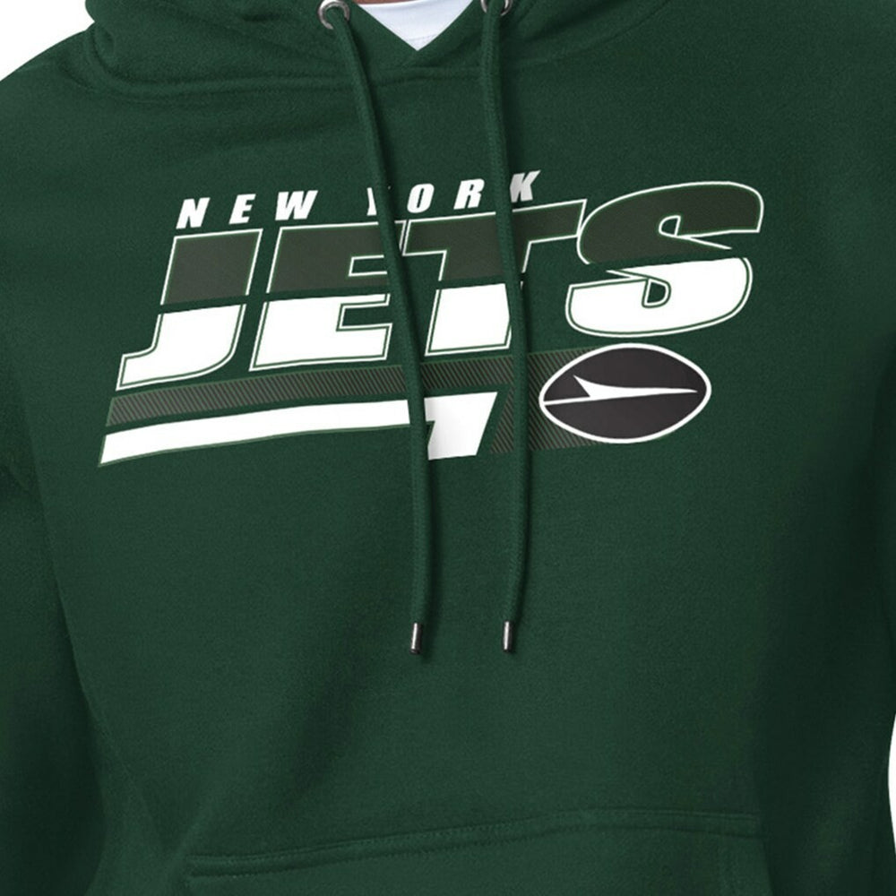 New York Jets Starter Logo Push Graphic Hoodie - Green - NFL