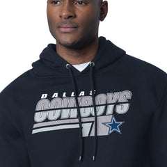 Dallas Cowboys Starter Logo Push Graphic Hoodie - Navy - NFL