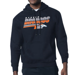 Denver Broncos Starter Logo Push Graphic Hoodie - Navy - NFL