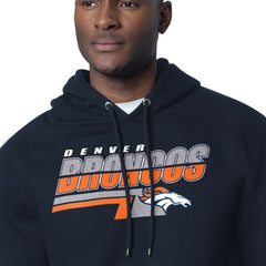 Denver Broncos Starter Logo Push Graphic Hoodie - Navy - NFL