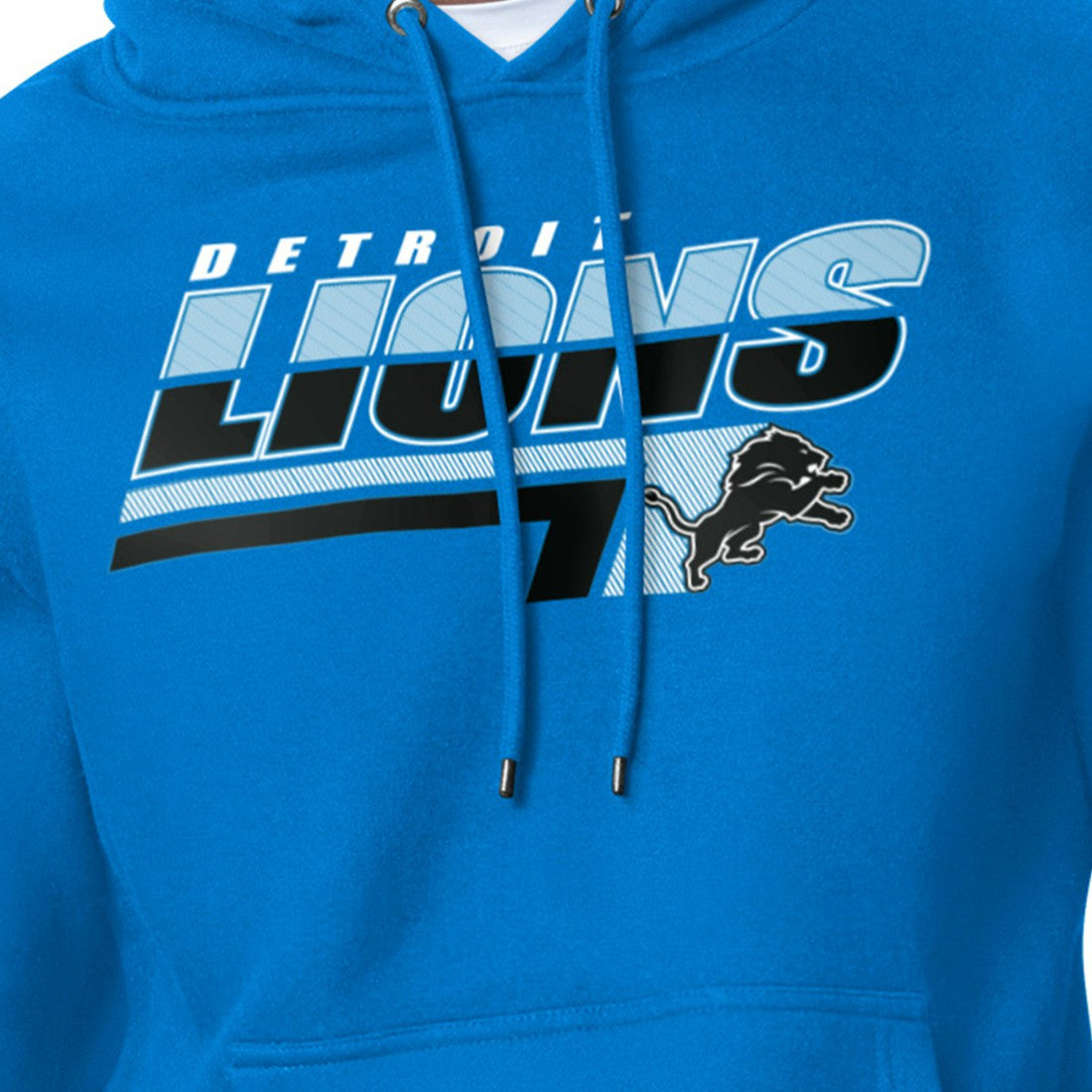 Detroit Lions Starter Logo Push Graphic Hoodie - Blue - NFL