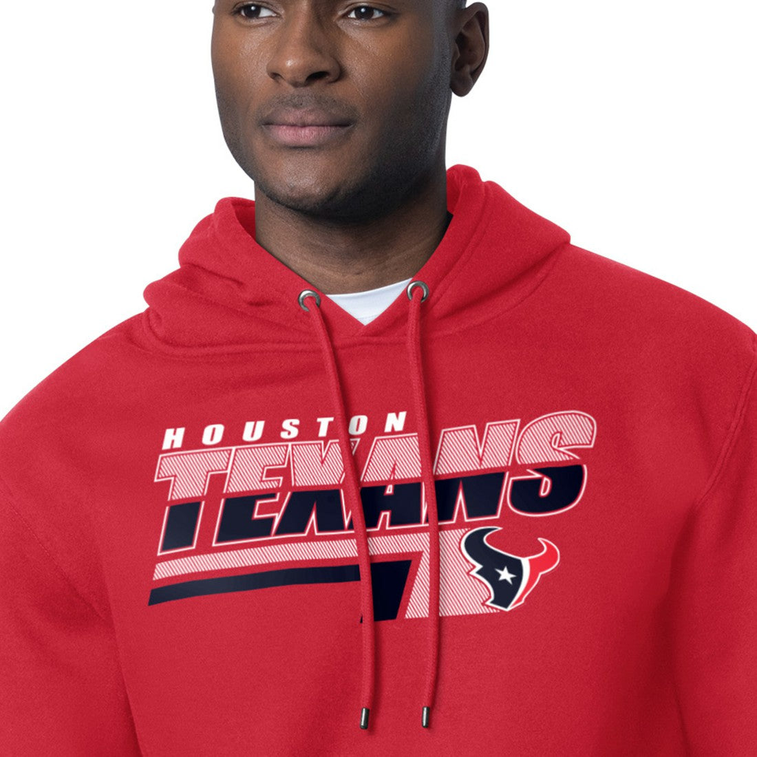 Houston Texans Starter Logo Push Graphic Hoodie - Red - NFL