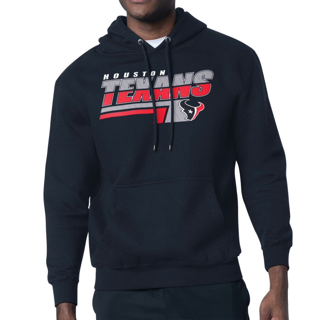 Houston Texans Starter Logo Push Graphic Hoodie - Navy - NFL