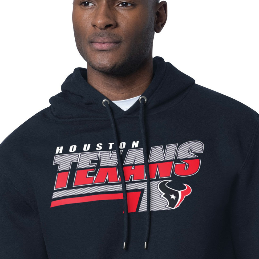 Houston Texans Starter Logo Push Graphic Hoodie - Navy - NFL