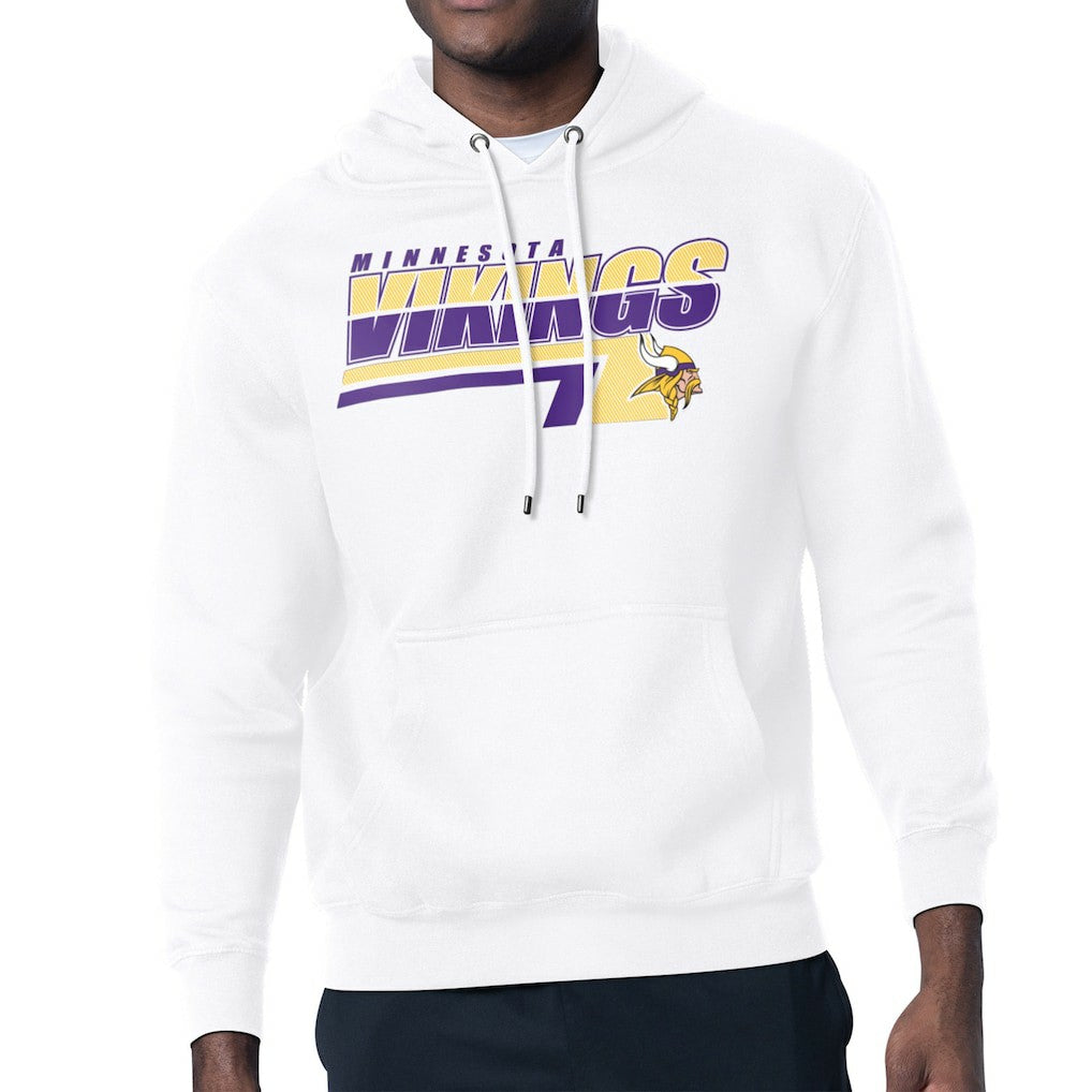 Minnesota Vikings Starter Logo Push Graphic Hoodie - White - NFL