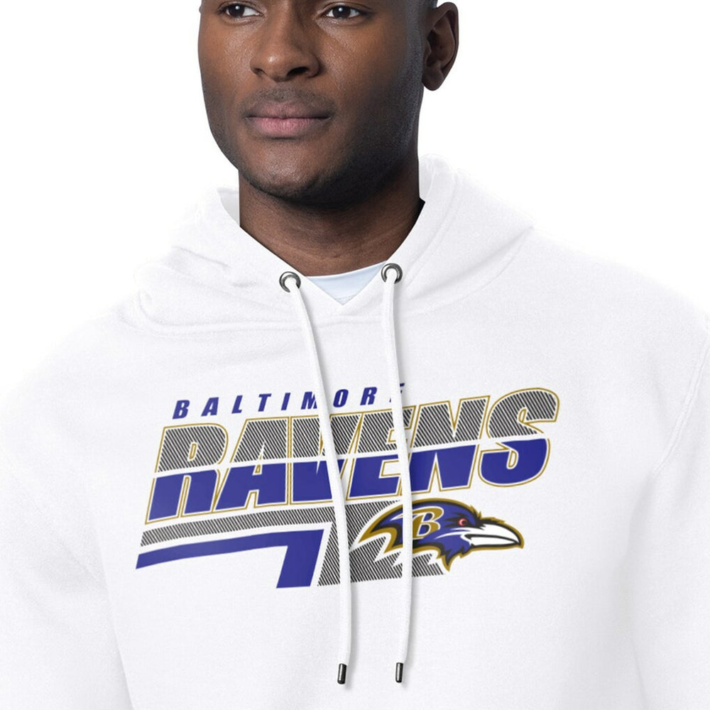 Baltimore Ravens Starter Logo Push Graphic Hoodie - White - NFL