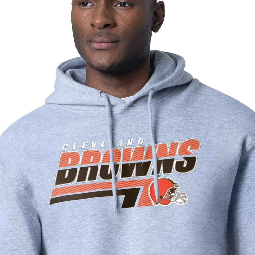 Cleveland Browns Starter Logo Push Graphic Hoodie - Heather Gray - NFL